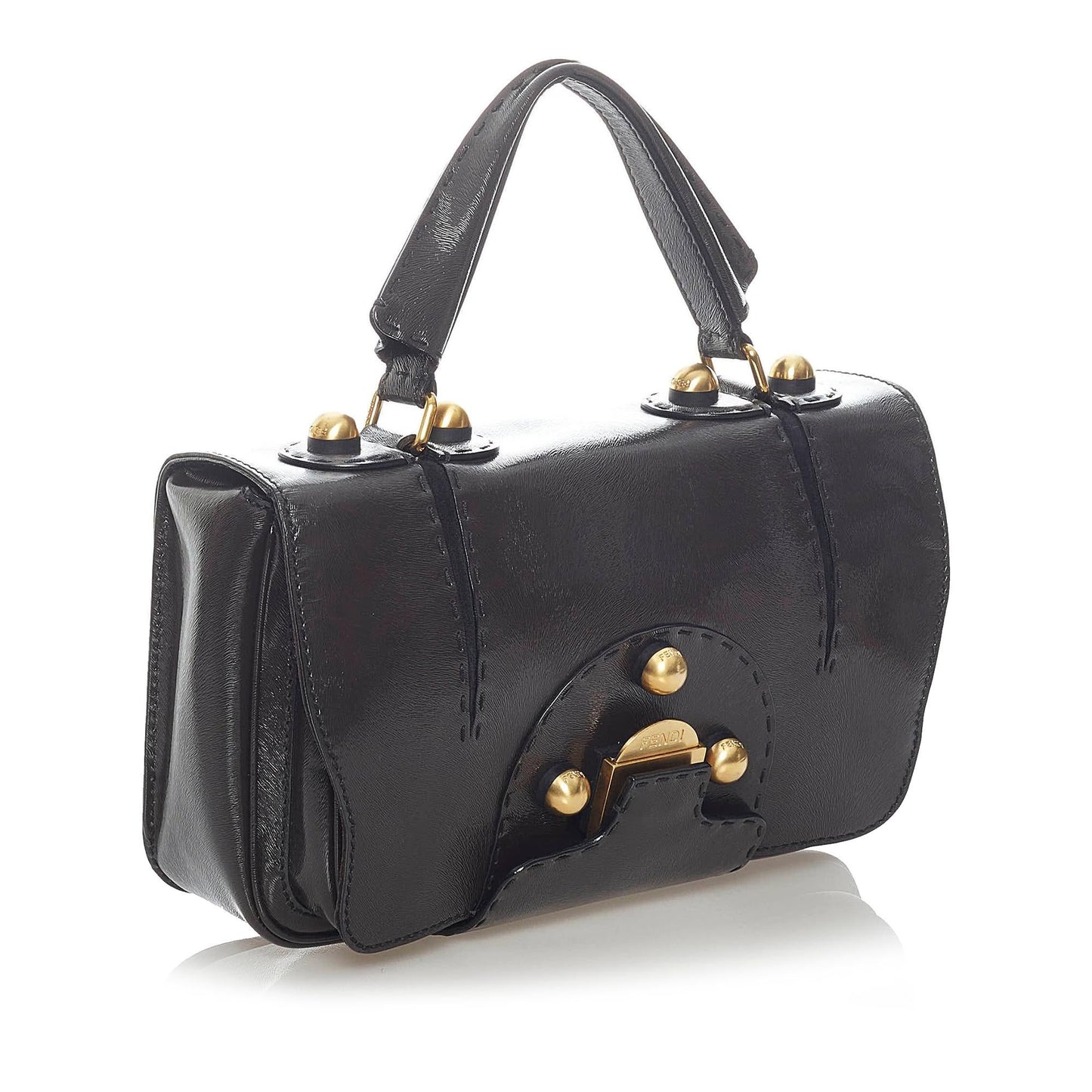Luxury FendiSecret Code F3 Leather Satchel (SHG-33043)