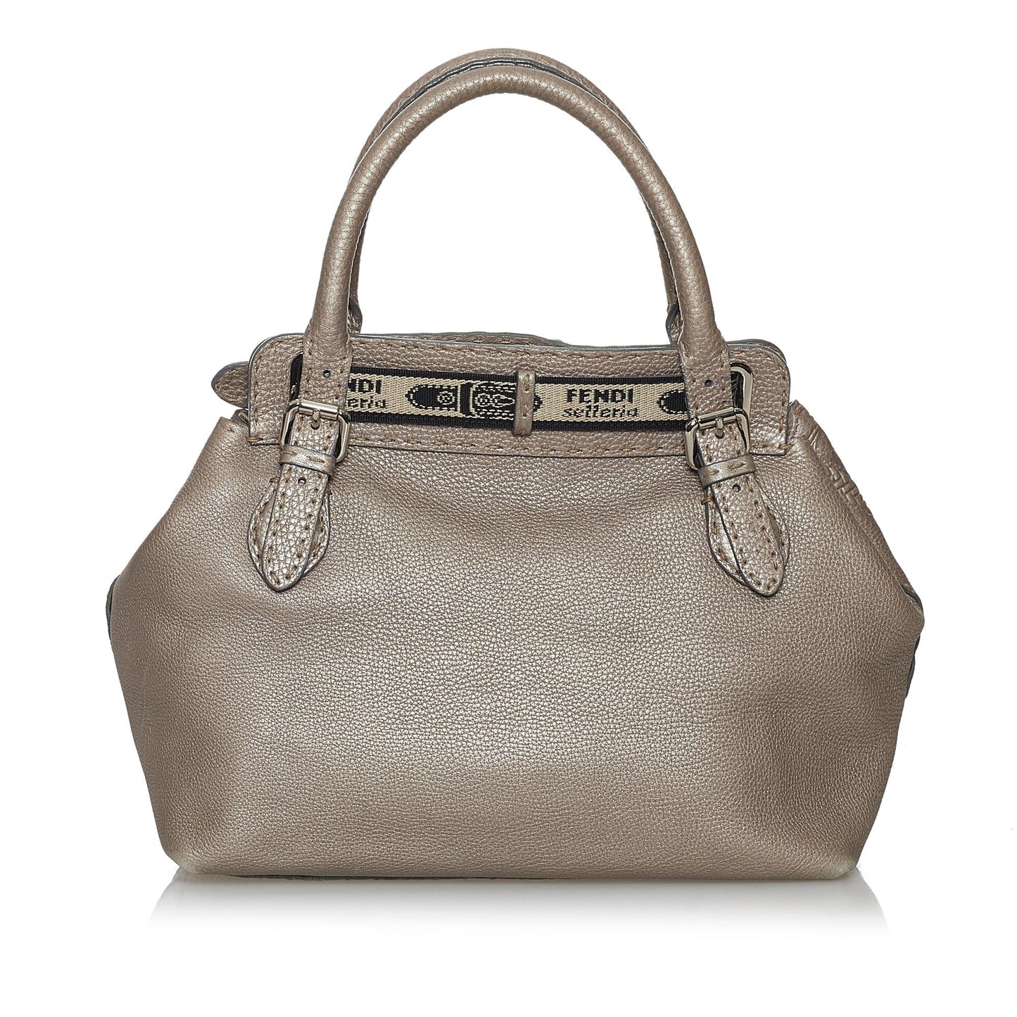 Luxury FendiSelleria Borghese Leather Handbag (SHG-28253)