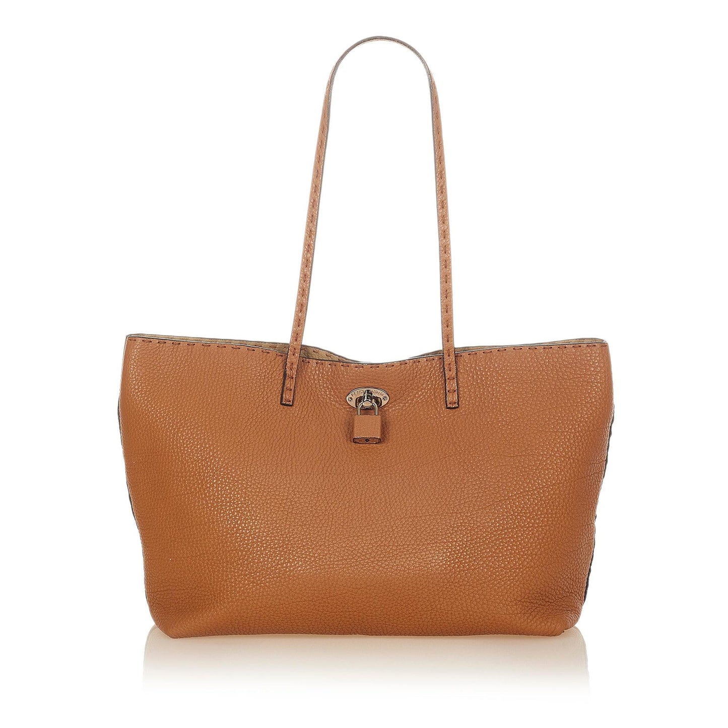 Luxury FendiSelleria Carla Leather Tote Bag (SHG-31919)