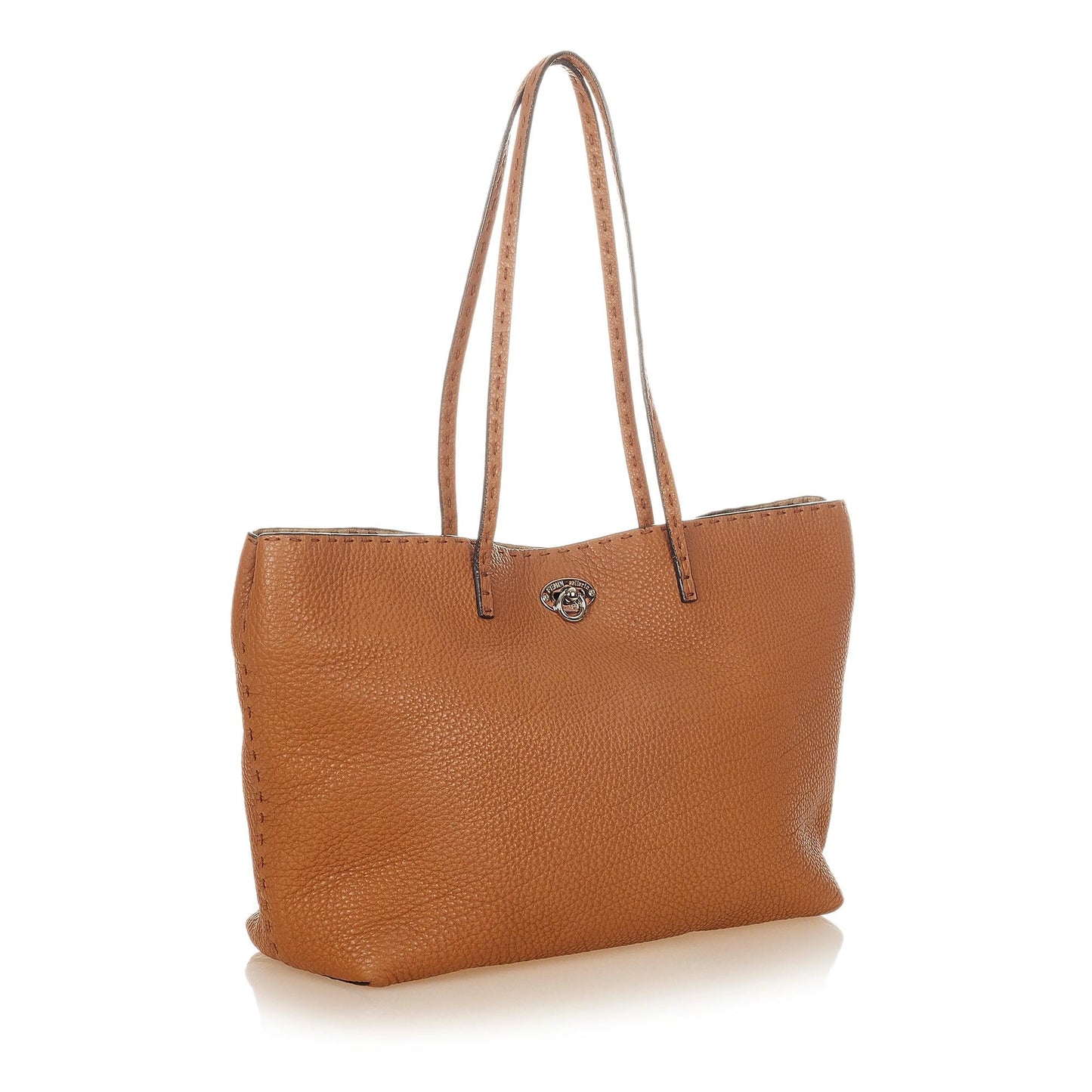 Luxury FendiSelleria Carla Leather Tote Bag (SHG-31919)