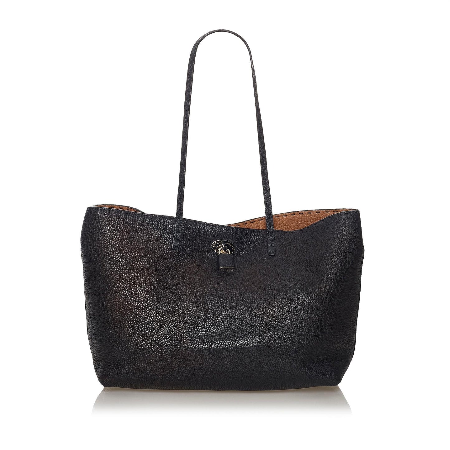 Luxury FendiSelleria Carla Leather Tote Bag (SHG-33430)