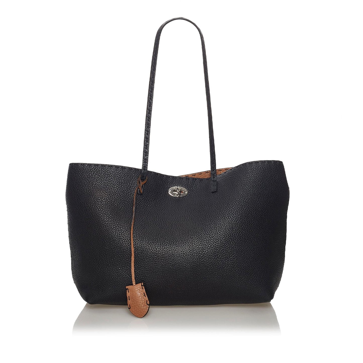 Luxury FendiSelleria Carla Leather Tote Bag (SHG-33430)