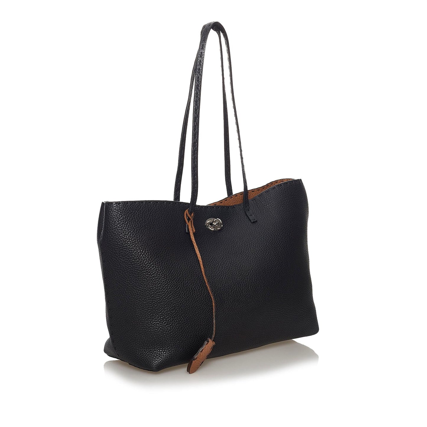 Luxury FendiSelleria Carla Leather Tote Bag (SHG-33430)