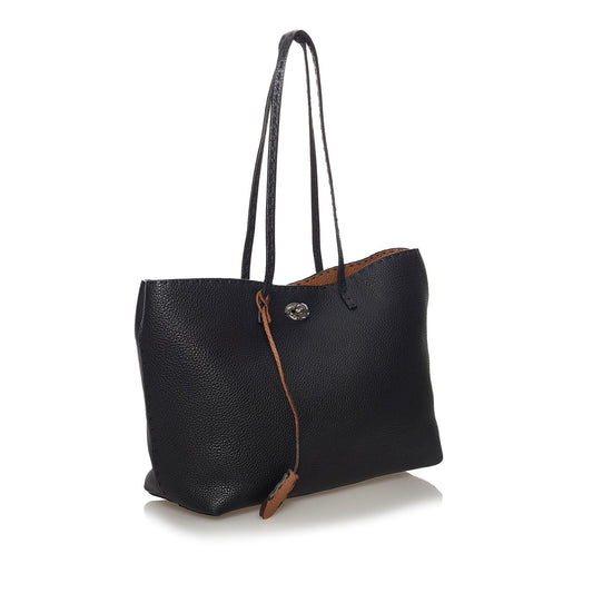 Luxury FendiSelleria Carla Leather Tote Bag (SHG-33430)