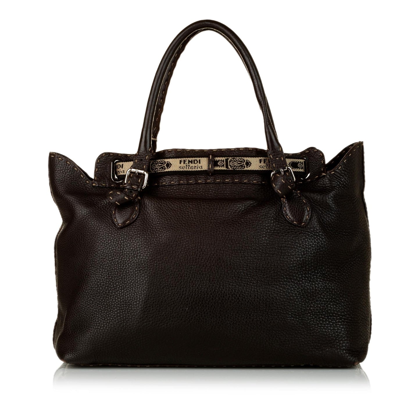 Luxury FendiSelleria Grand Borghese Leather Handbag (SHG-31434)