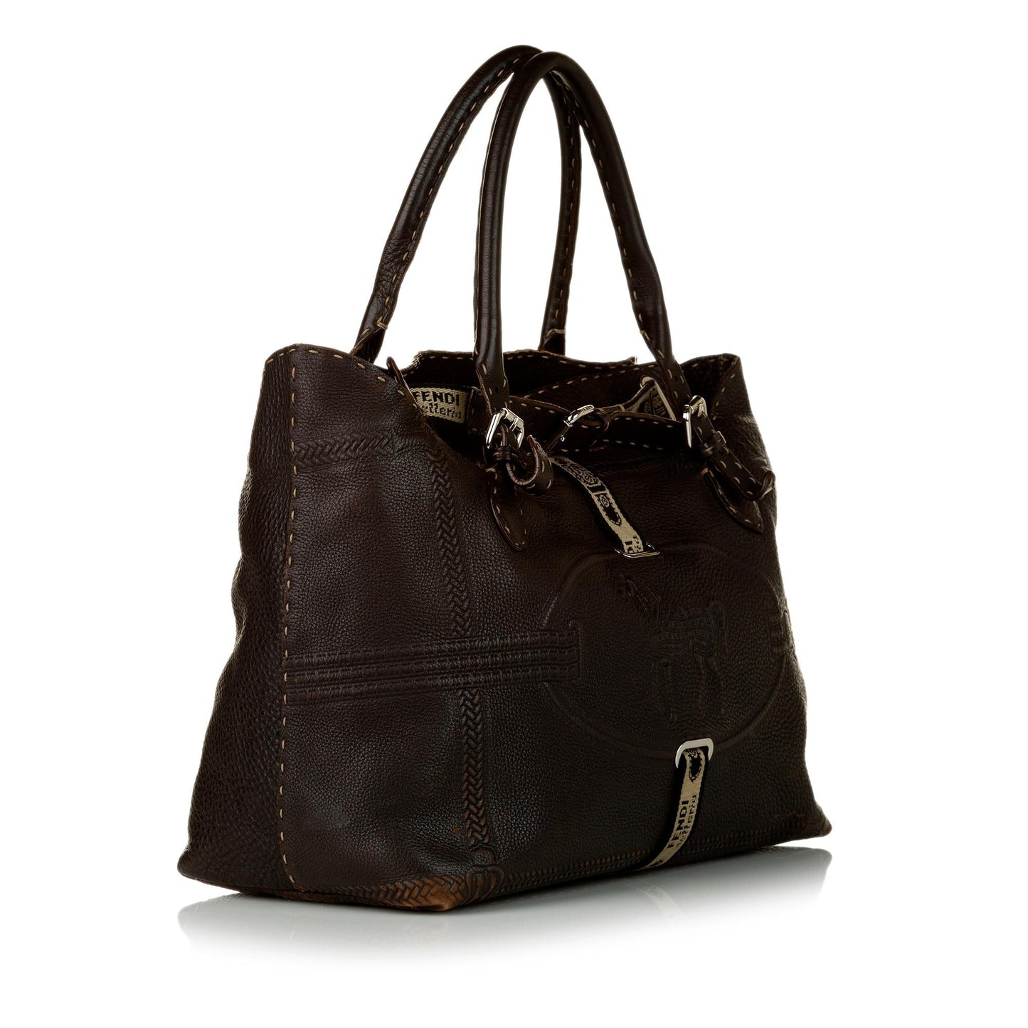 Luxury FendiSelleria Grand Borghese Leather Handbag (SHG-31434)