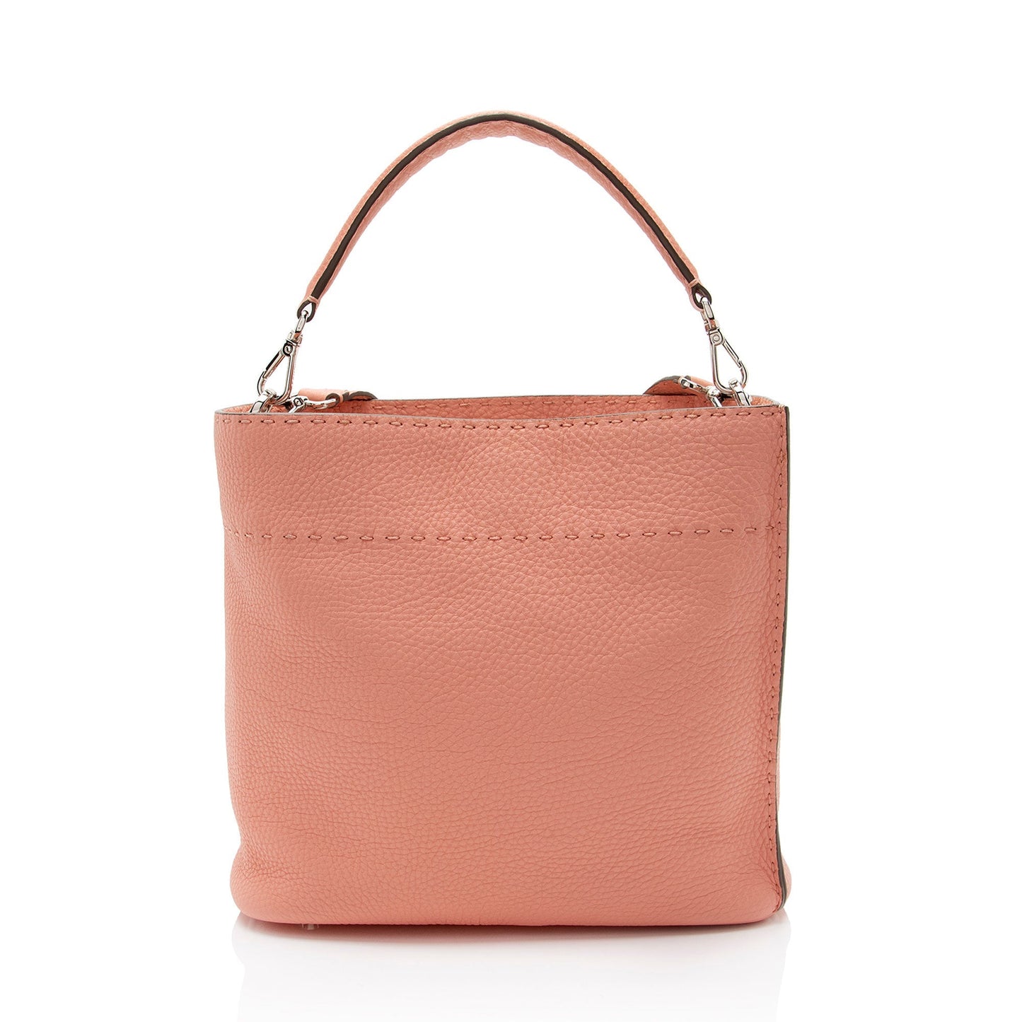 Luxury FendiSelleria Leather Anna Small Bucket Bag (SHF-YoPItu)