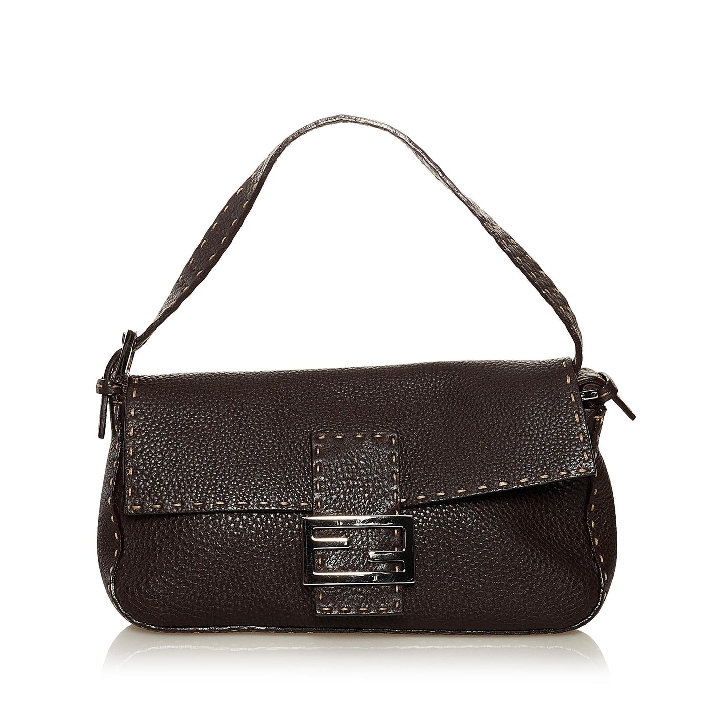 Luxury FendiSelleria Leather Baguette (SHG-34890)
