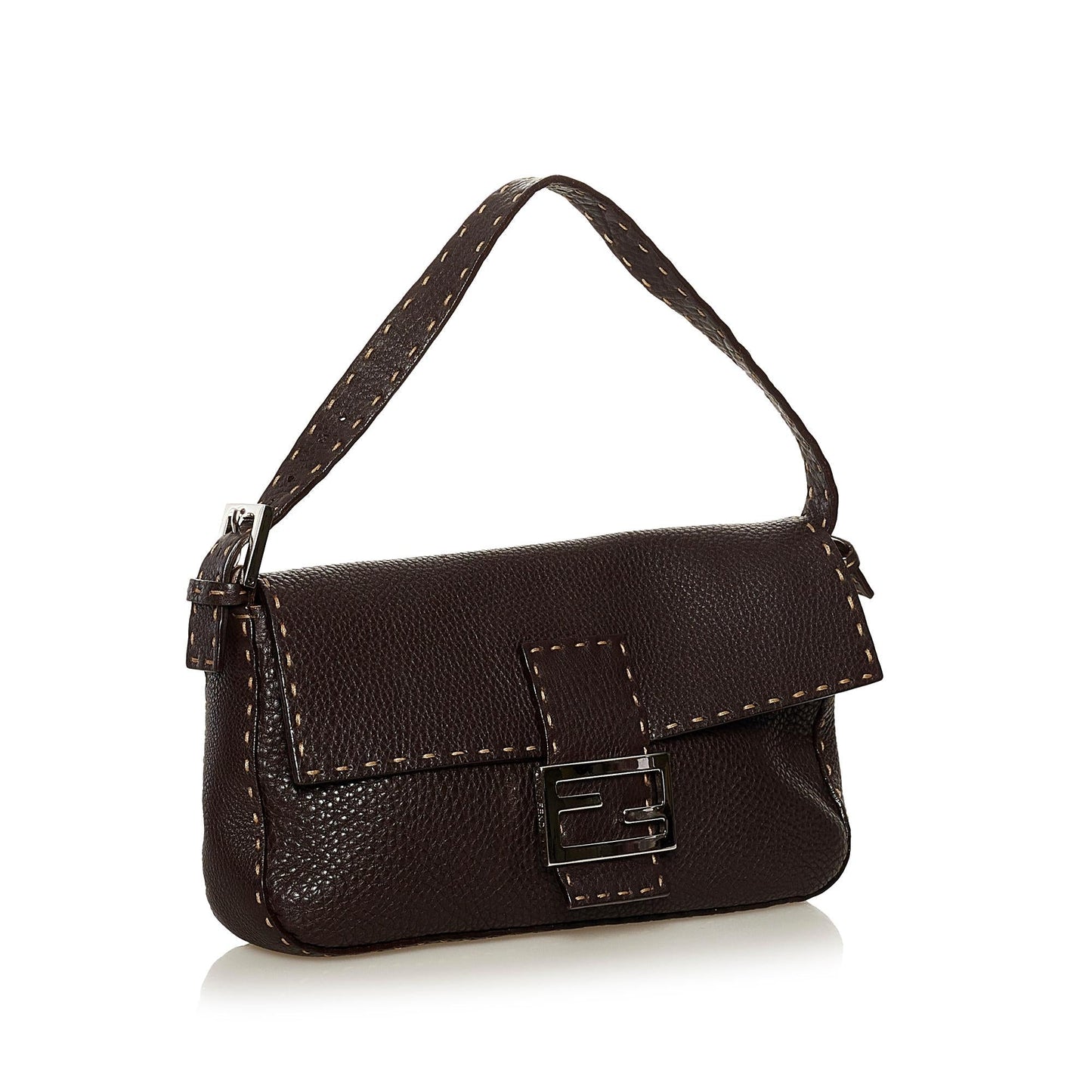 Luxury FendiSelleria Leather Baguette (SHG-34890)