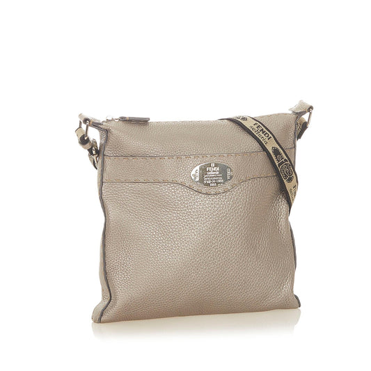 Luxury FendiSelleria Leather Crossbody Bag (SHG-19088)