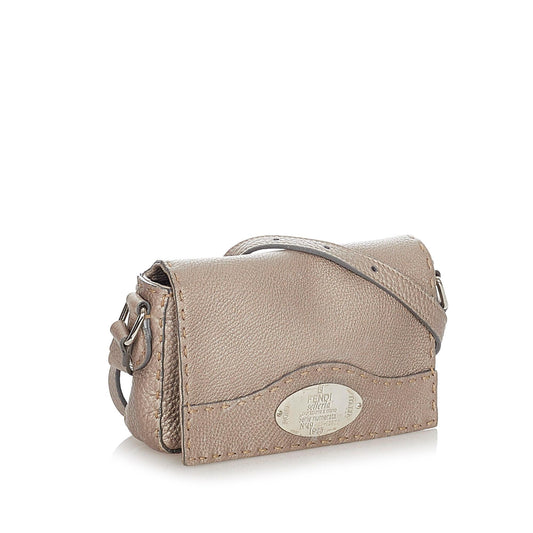 Luxury Fendi Selleria Leather Crossbody Bag (SHG-22784)