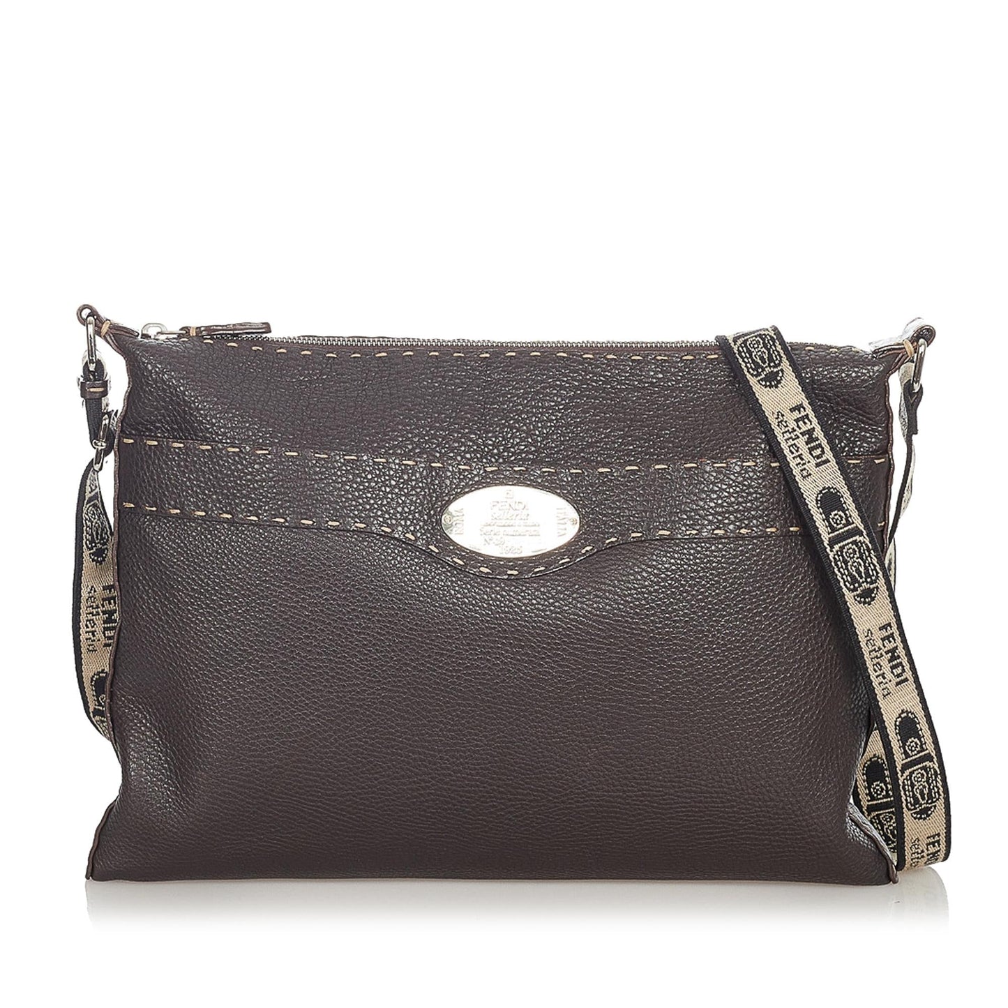Luxury FendiSelleria Leather Crossbody Bag (SHG-23838)