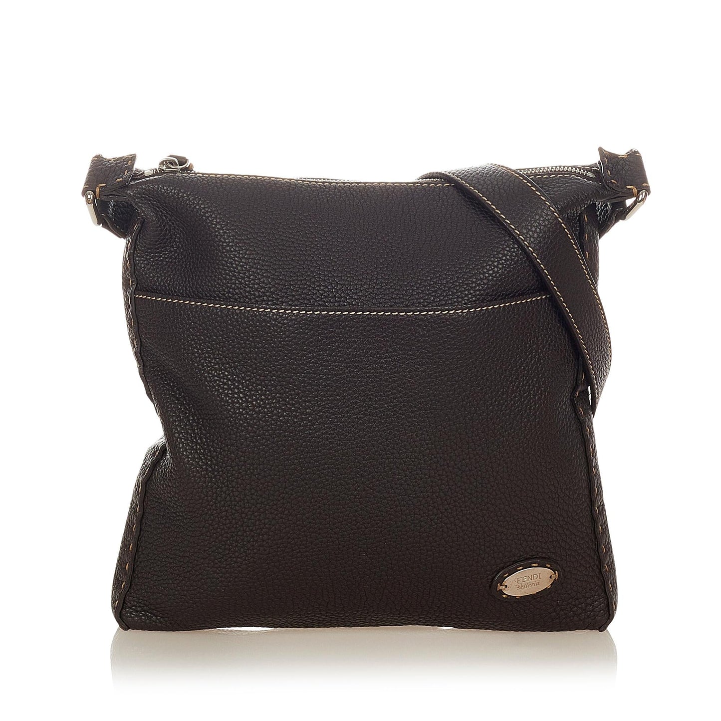 Luxury FendiSelleria Leather Crossbody Bag (SHG-33999)