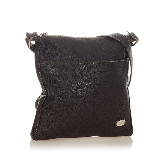 Luxury FendiSelleria Leather Crossbody Bag (SHG-33999)