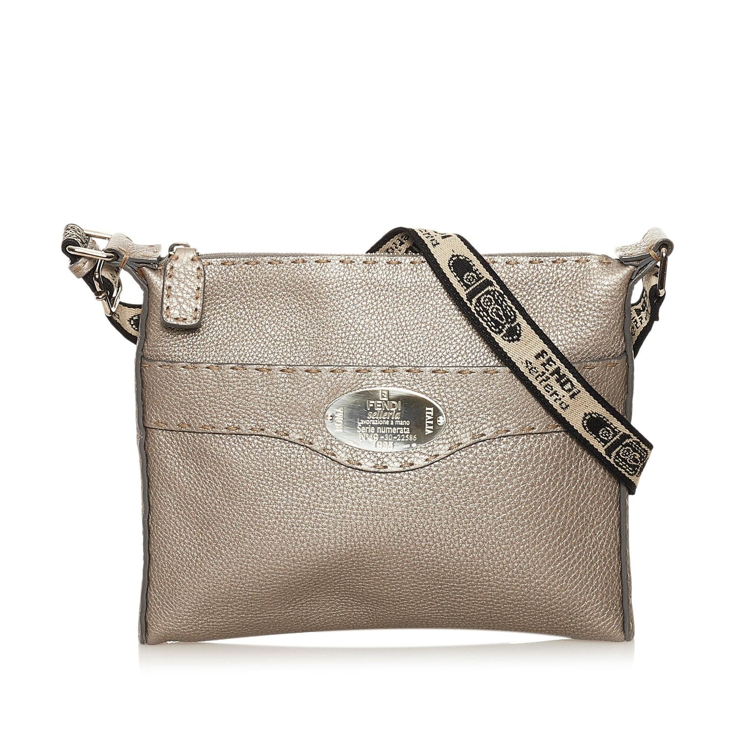 Luxury FendiSelleria Leather Crossbody Bag (SHG-34923)