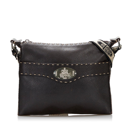 Luxury FendiSelleria Leather Crossbody Bag (SHG-36824)