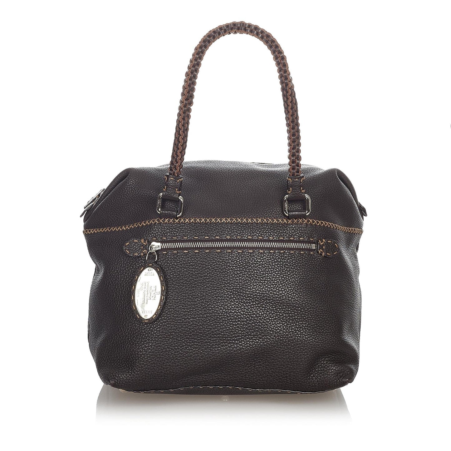 Luxury FendiSelleria Leather Handbag (SHG-23572)