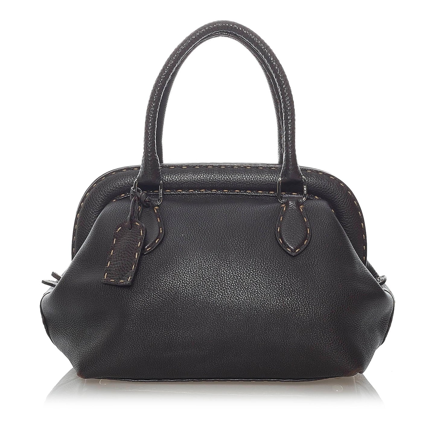 Luxury FendiSelleria Leather Handbag (SHG-30990)