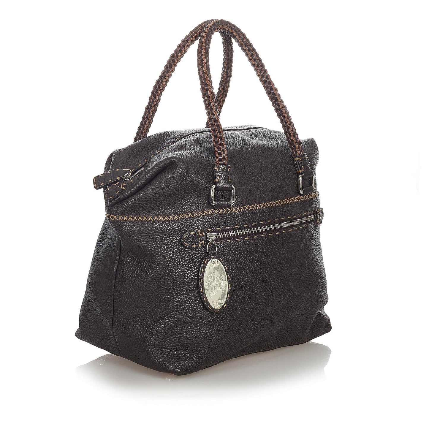 Luxury FendiSelleria Leather Handbag (SHG-31787)