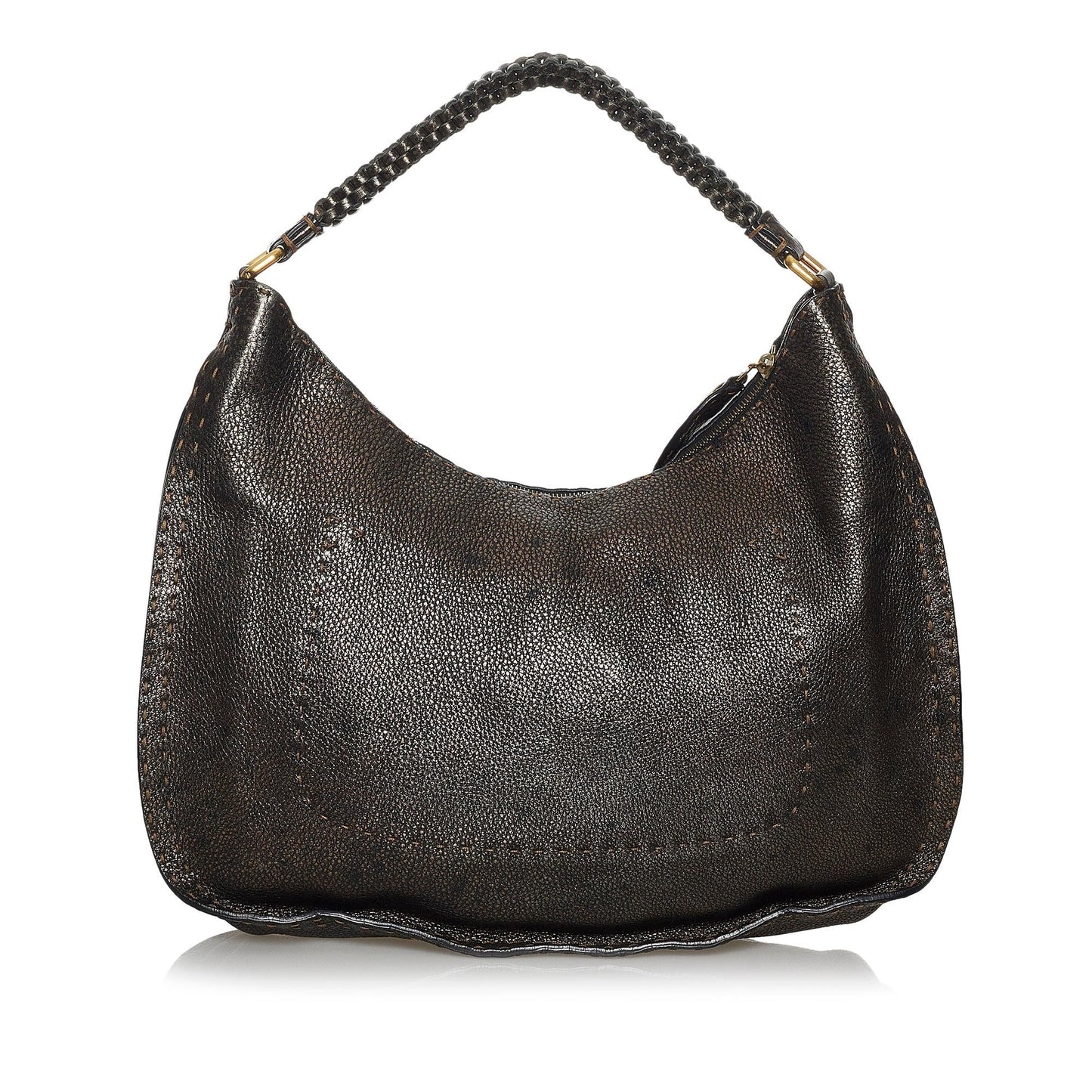 Luxury FendiSelleria Leather Hobo Bag (SHG-37579)