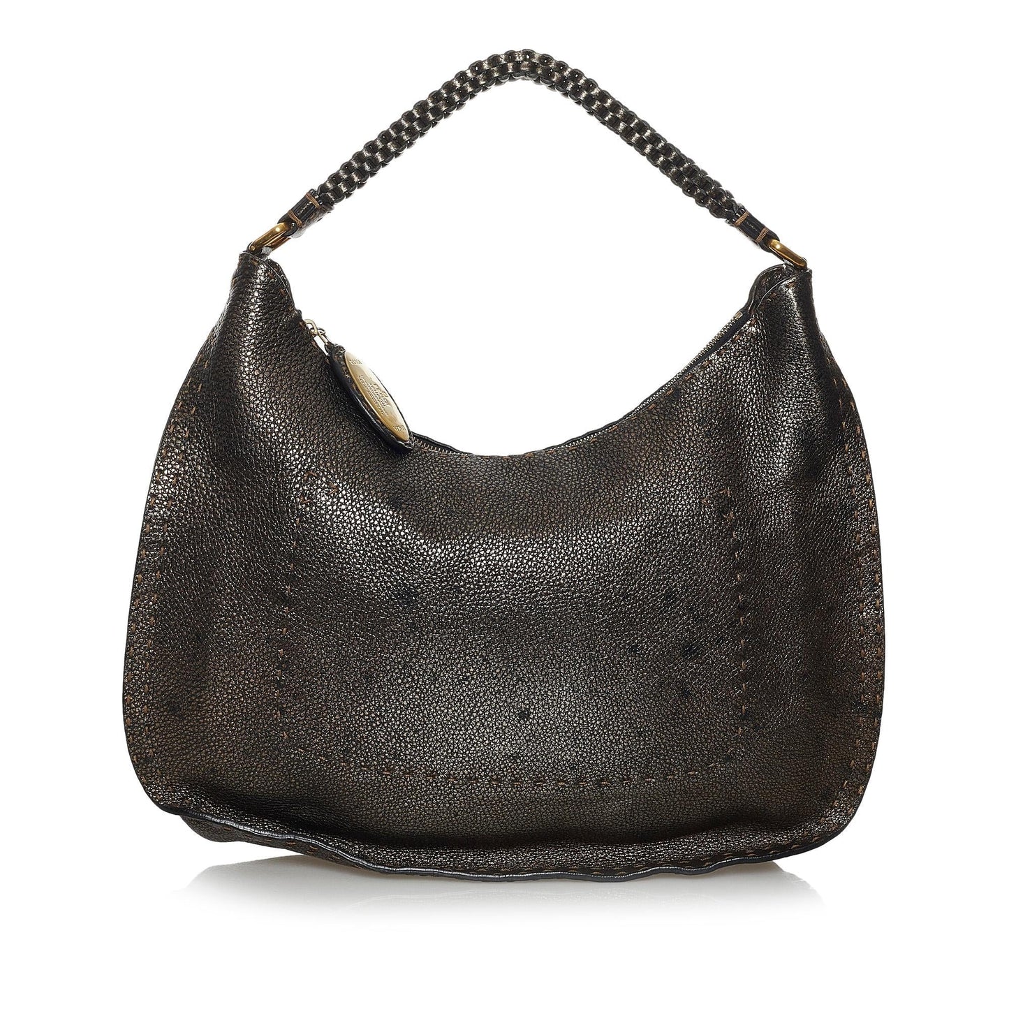 Luxury FendiSelleria Leather Hobo Bag (SHG-37579)