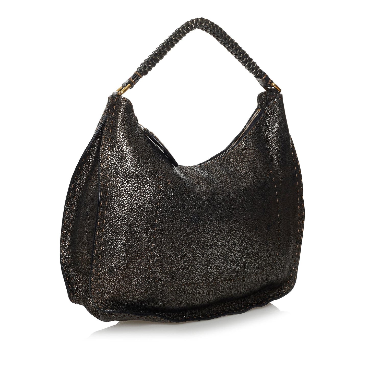 Luxury FendiSelleria Leather Hobo Bag (SHG-37579)