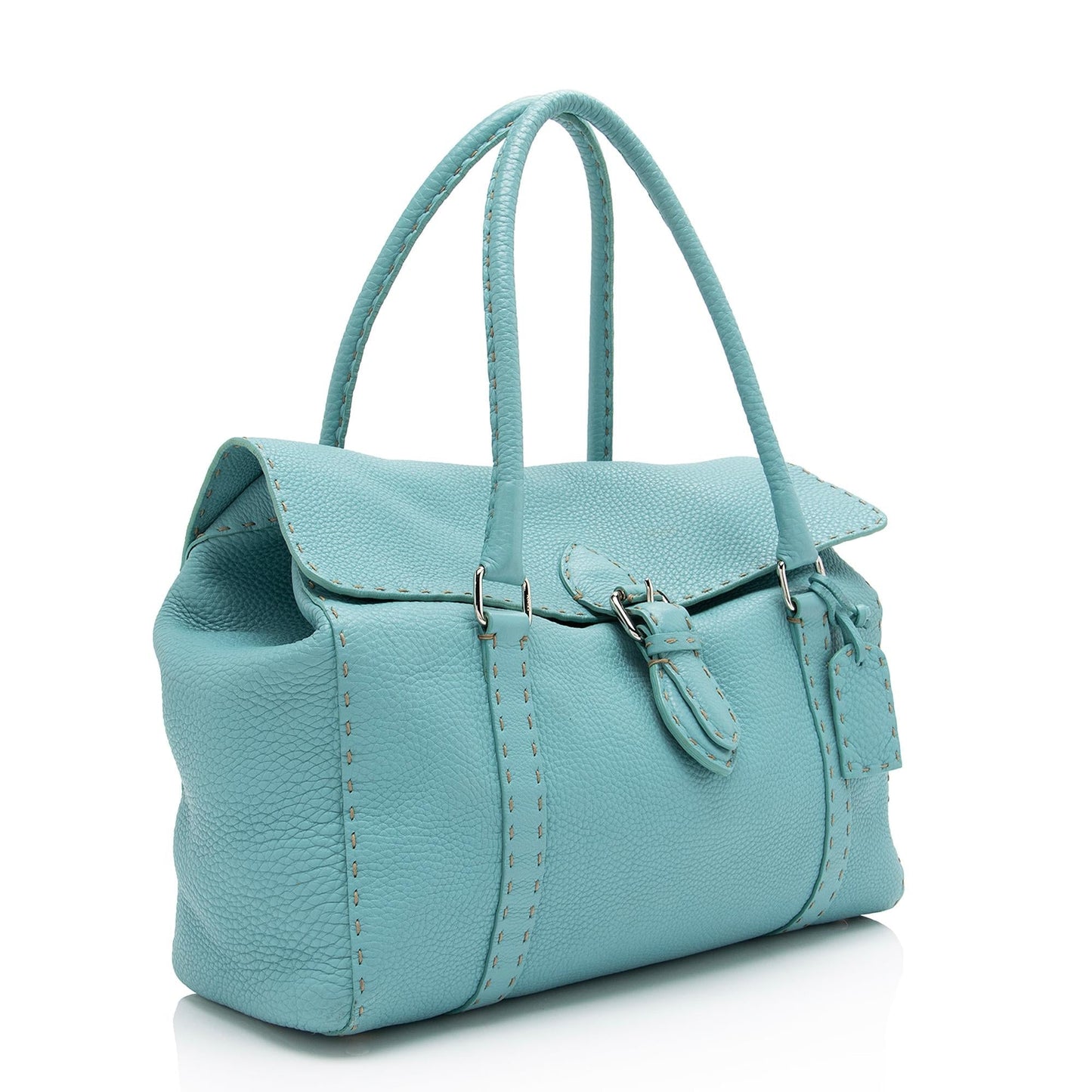 Luxury FendiLeather Selleria Linda Large Satchel (SHF-1fEOnp)