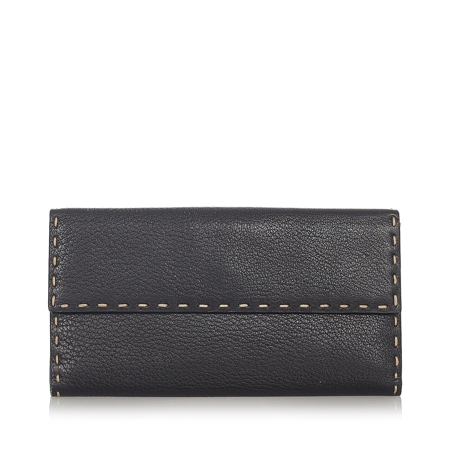 Luxury FendiSelleria Leather Long Wallet (SHG-23841)