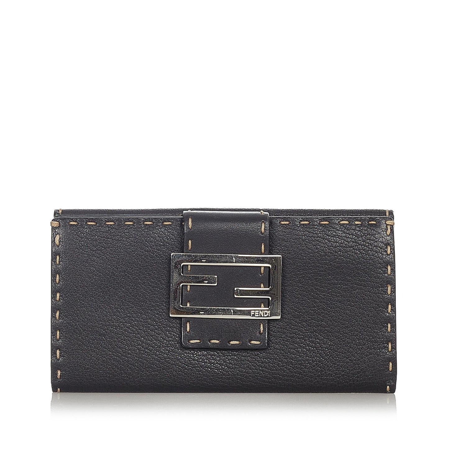 Luxury FendiSelleria Leather Long Wallet (SHG-23841)
