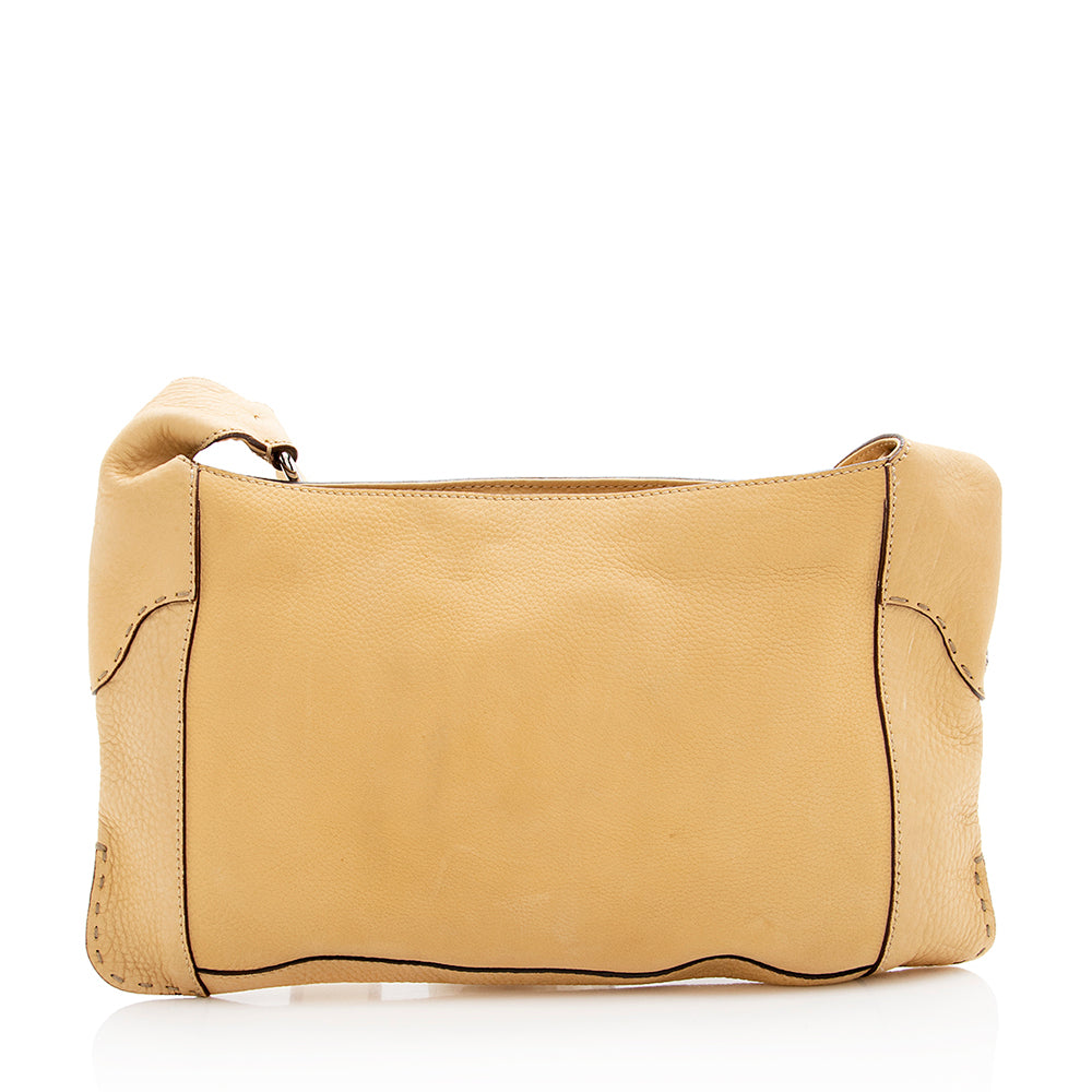 Luxury FendiSelleria Leather Perforated Romano Messenger Bag (SHF-18894)