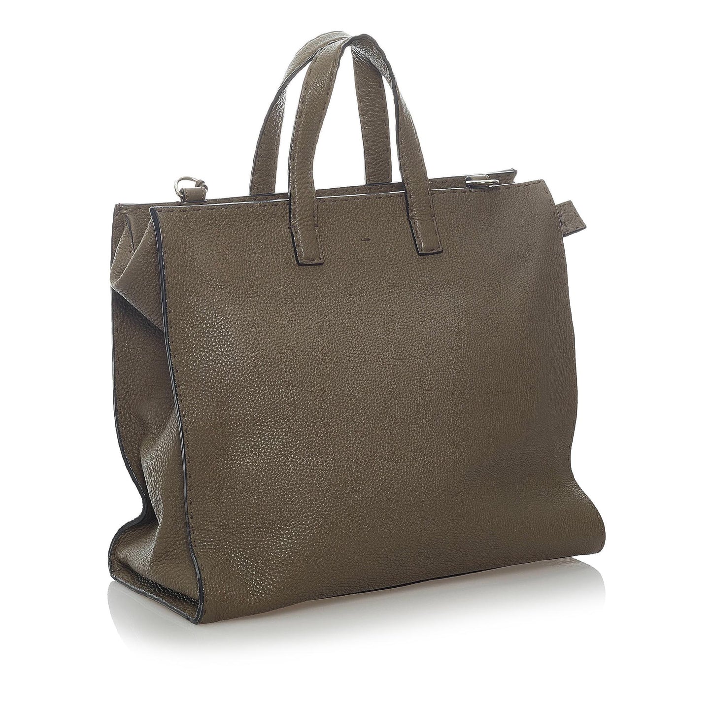 Luxury FendiSelleria Leather Satchel (SHG-33374)
