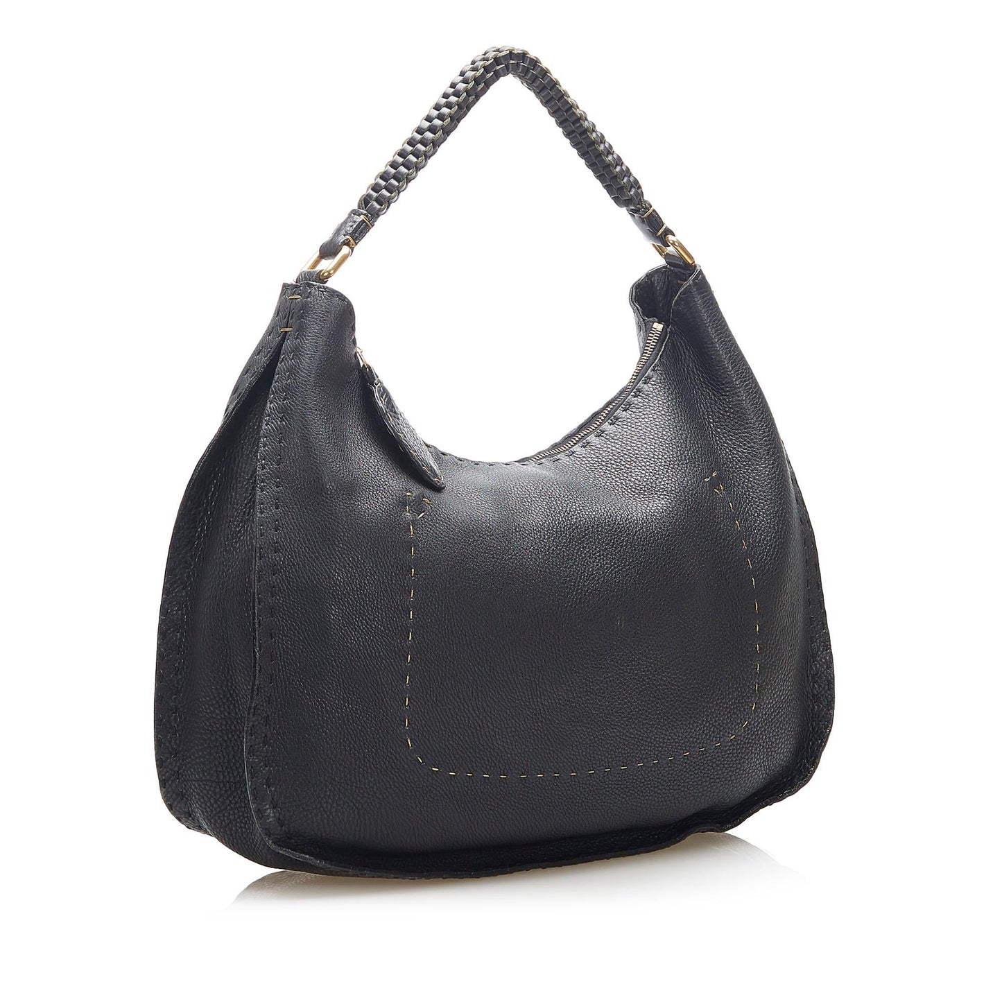 Luxury FendiSelleria Leather Shoulder Bag (SHG-22349)