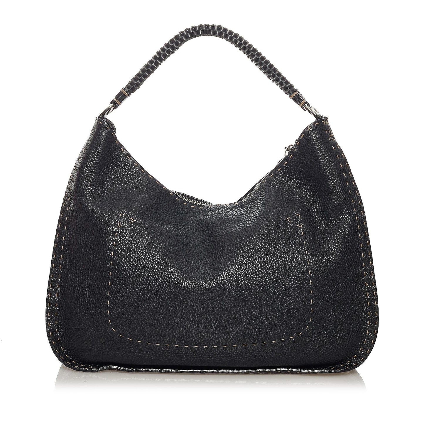 Luxury FendiSelleria Leather Shoulder Bag (SHG-29296)
