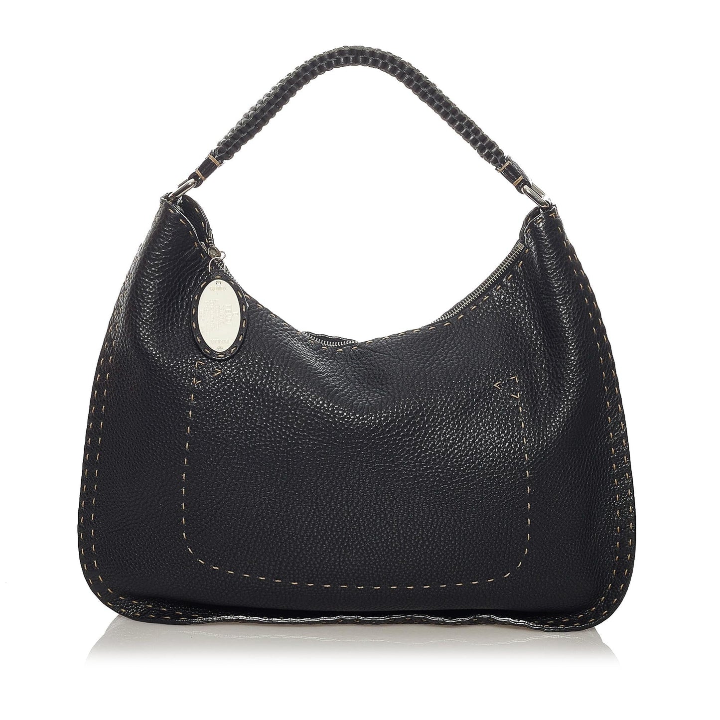 Luxury FendiSelleria Leather Shoulder Bag (SHG-29296)