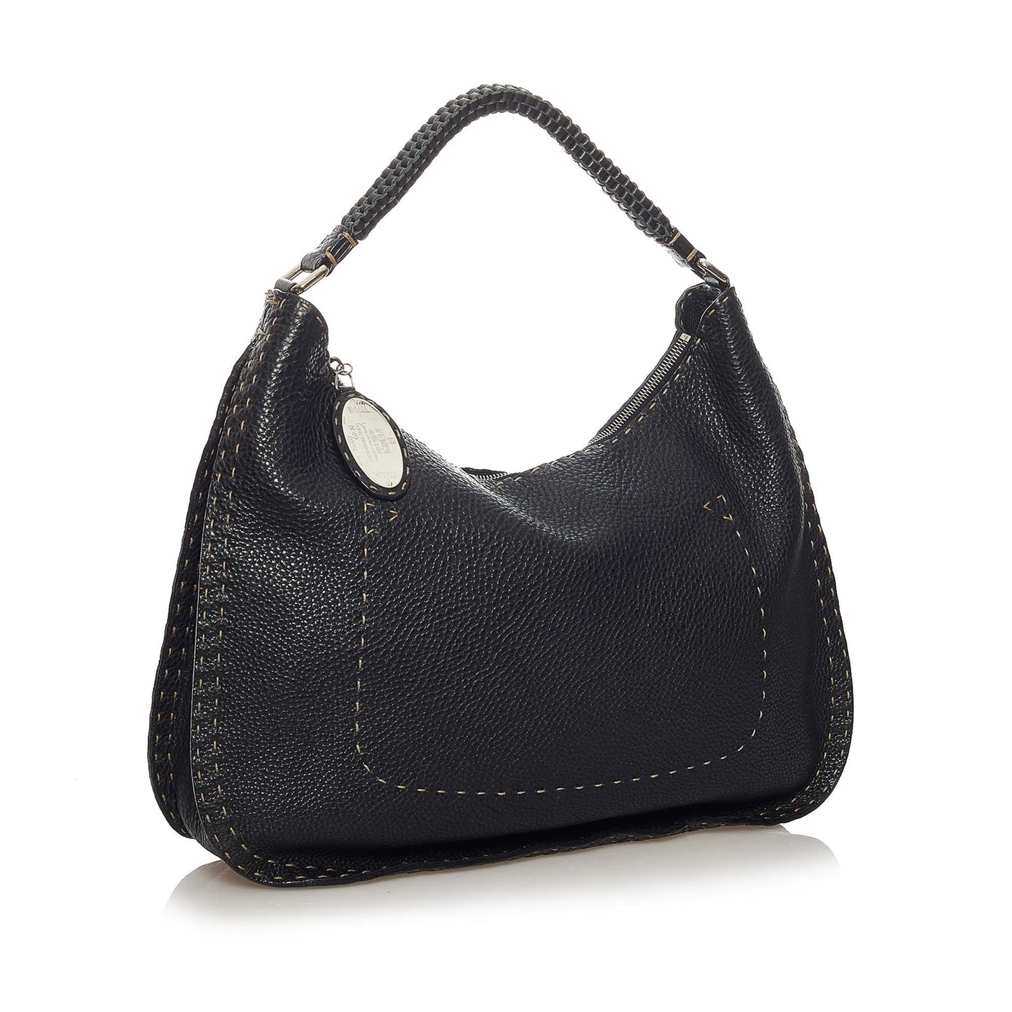 Luxury FendiSelleria Leather Shoulder Bag (SHG-29296)