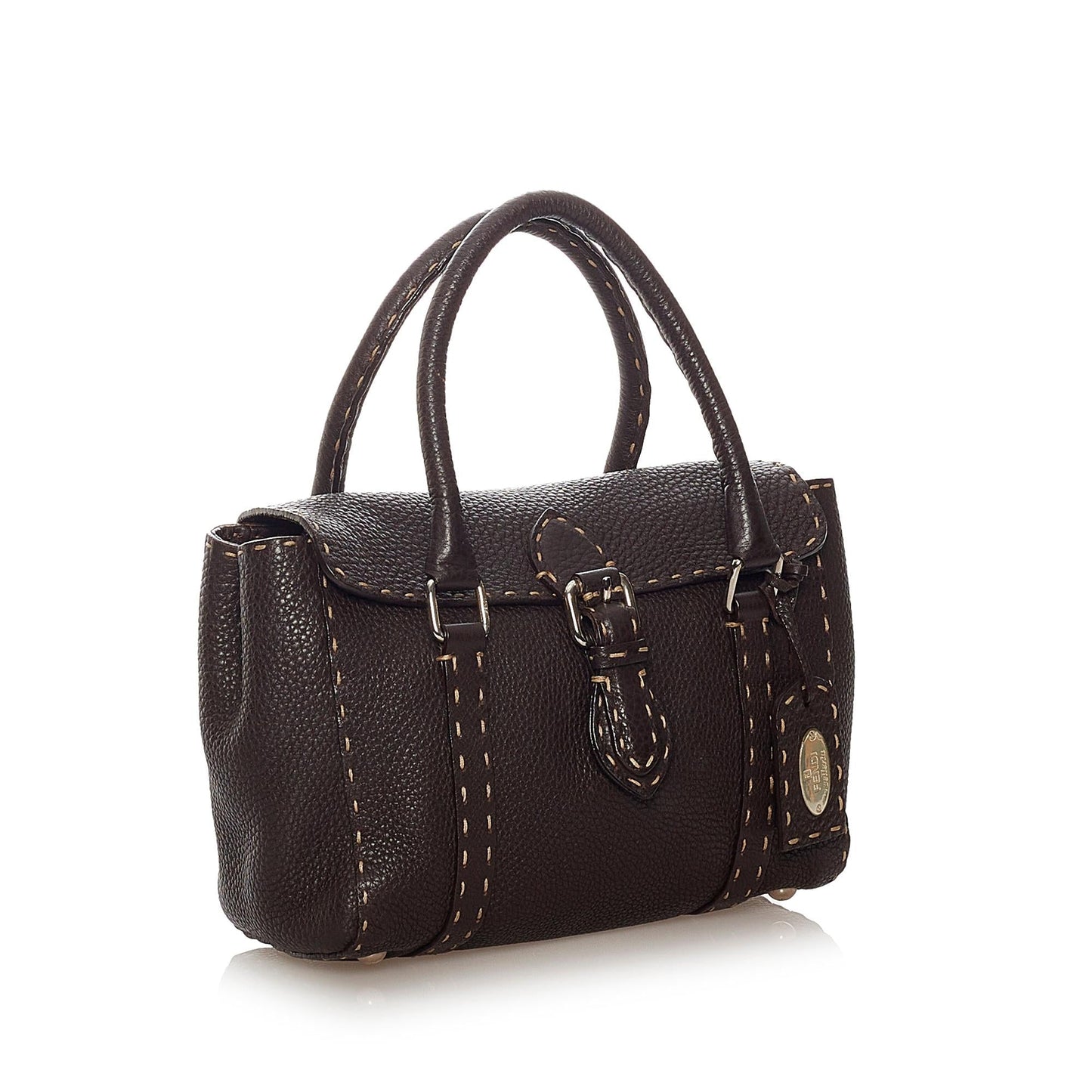 Luxury FendiSelleria Linda Leather Handbag (SHG-27466)