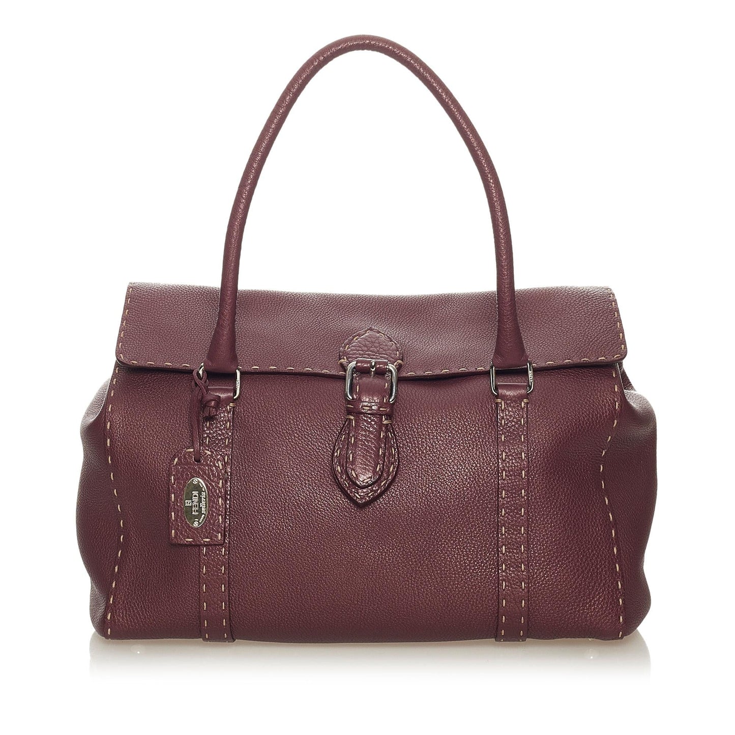 Luxury FendiSelleria Linda Leather Handbag (SHG-27779)