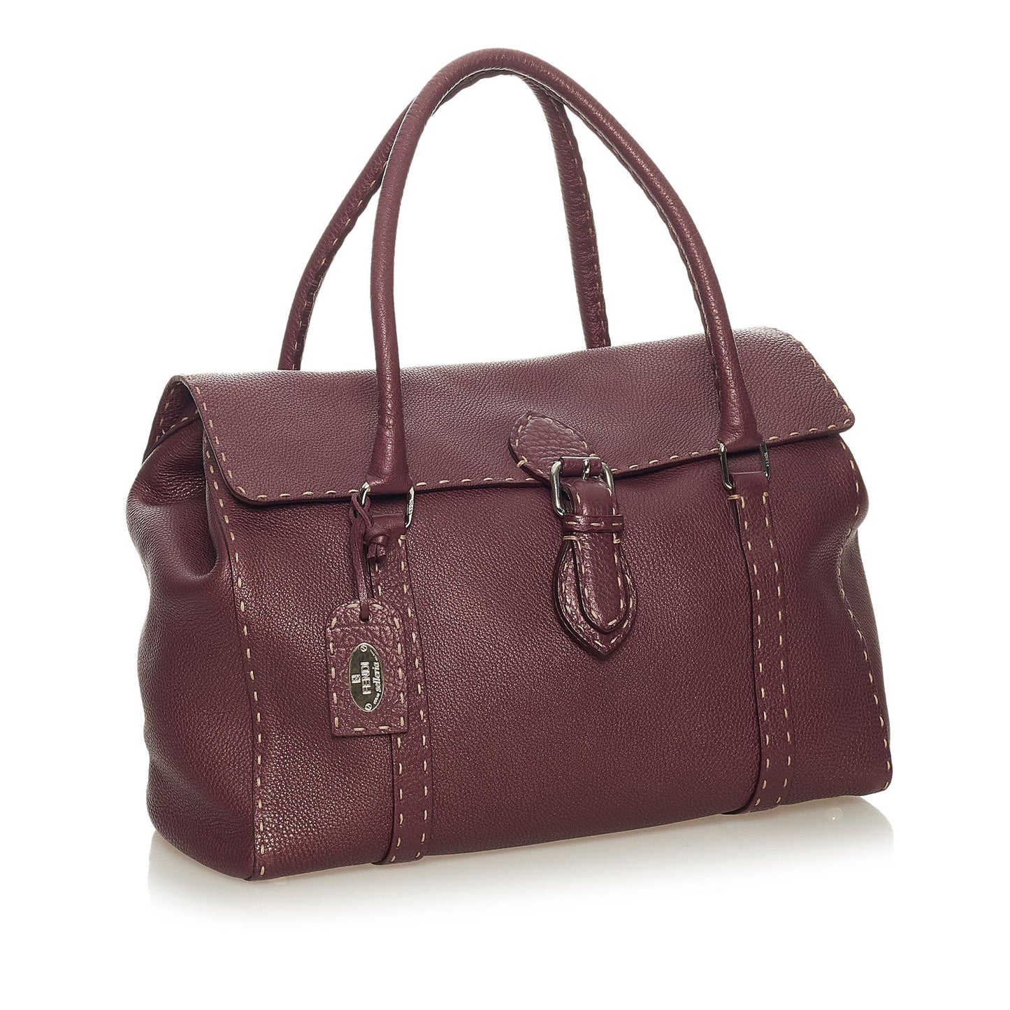 Luxury FendiSelleria Linda Leather Handbag (SHG-27779)