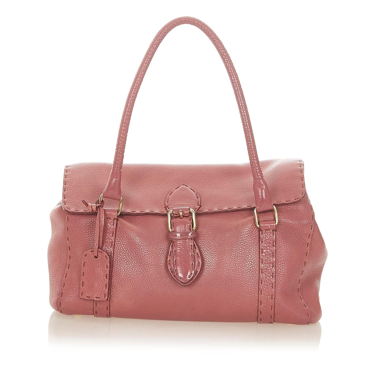 Luxury FendiSelleria Linda Leather Handbag (SHG-31685)