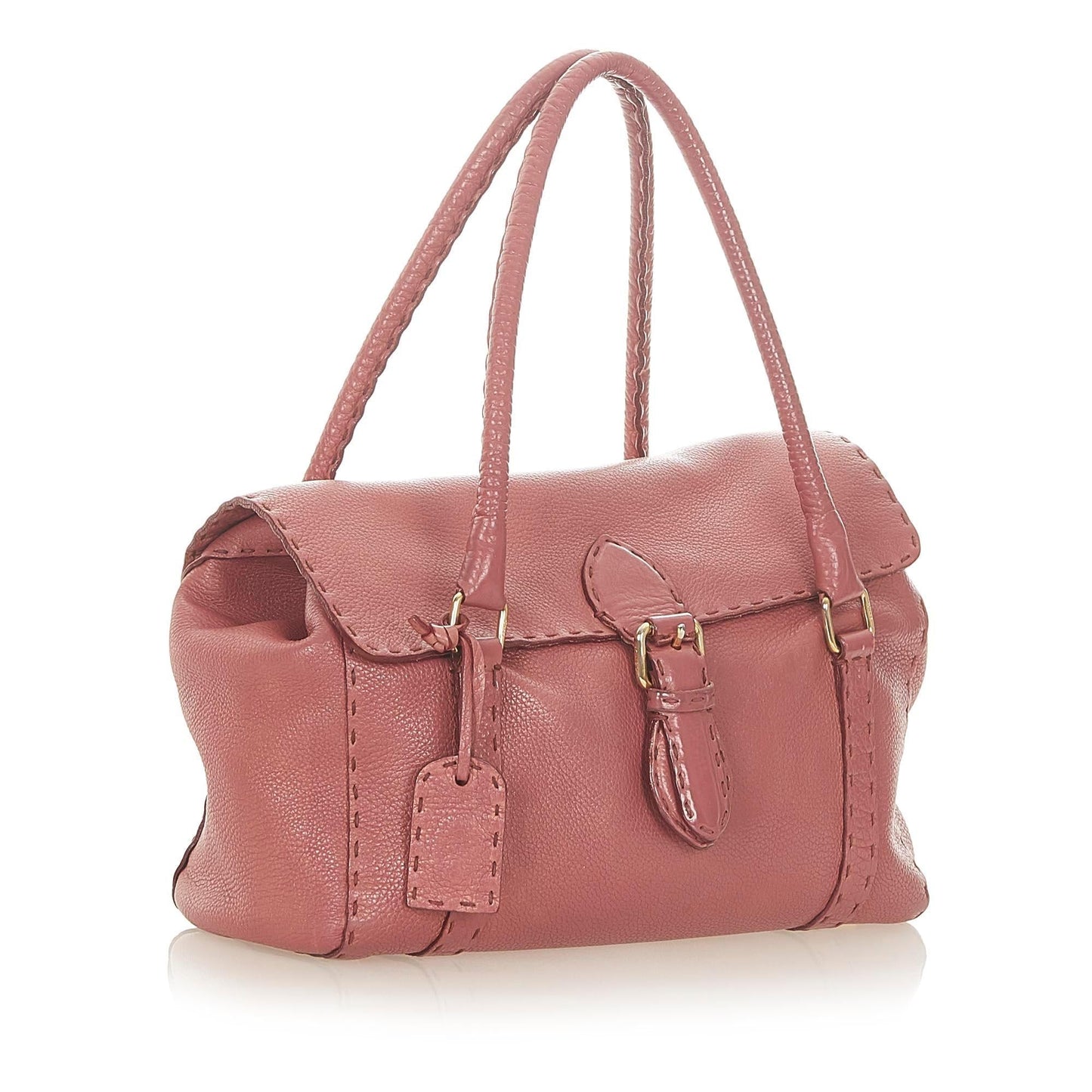 Luxury FendiSelleria Linda Leather Handbag (SHG-31685)