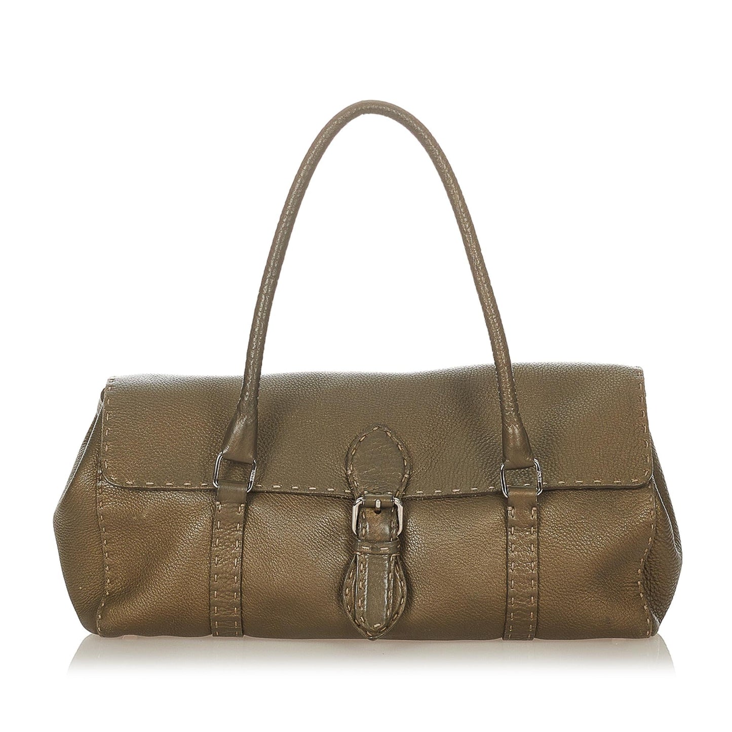 Luxury FendiSelleria Linda Leather Shoulder Bag (SHG-23943)
