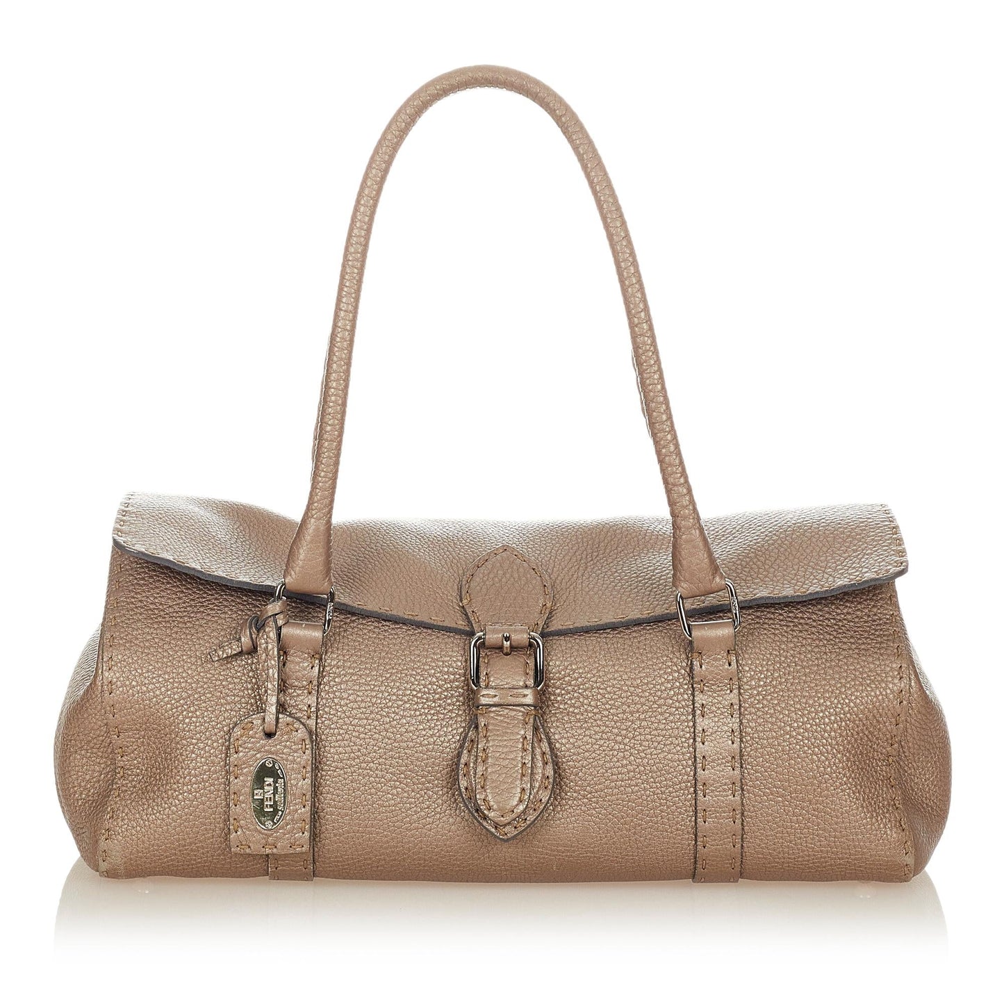 Luxury FendiSelleria Linda Leather Shoulder Bag (SHG-26507)