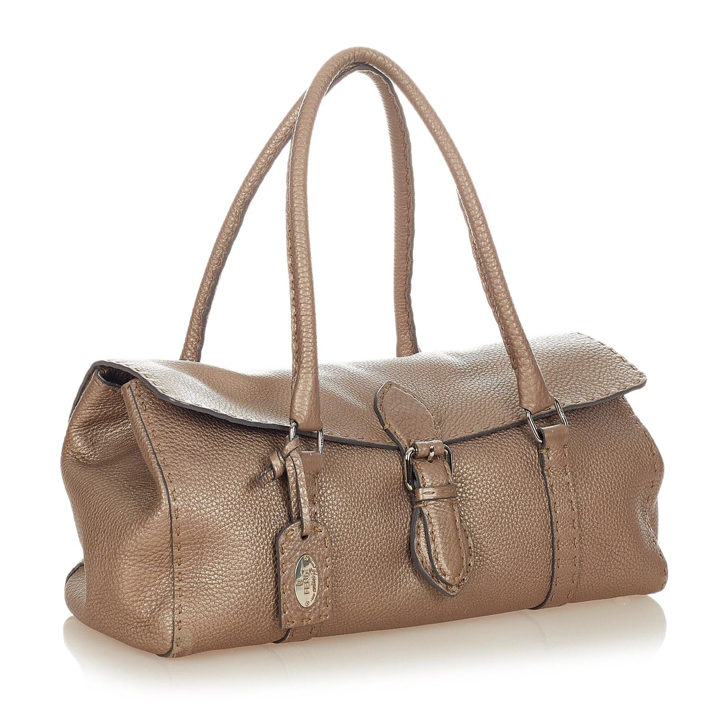 Luxury FendiSelleria Linda Leather Shoulder Bag (SHG-26507)