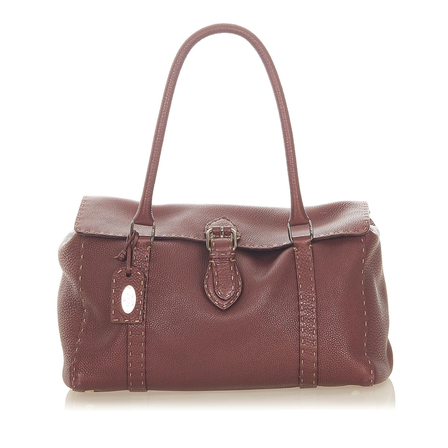 Luxury FendiSelleria Linda Leather Shoulder Bag (SHG-31687)