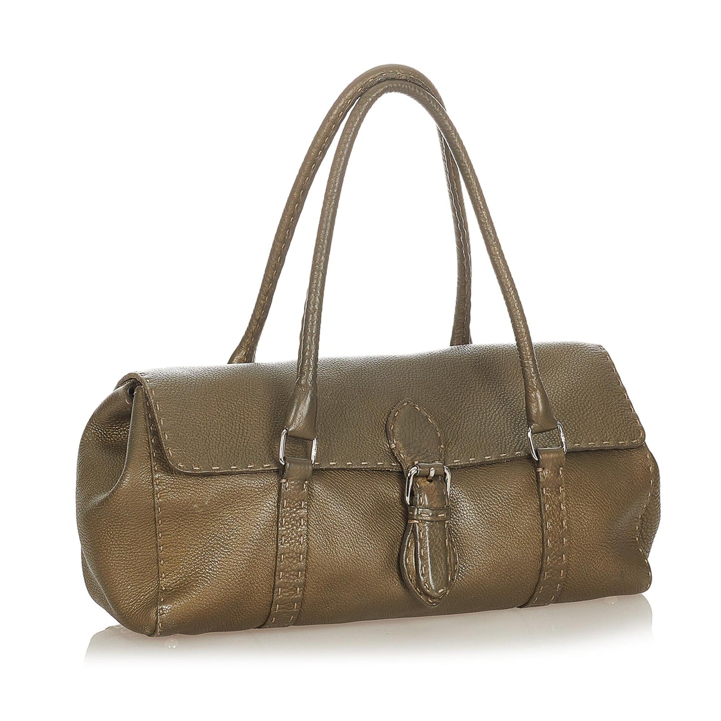 Luxury FendiSelleria Linda Leather Shoulder Bag (SHG-31877)