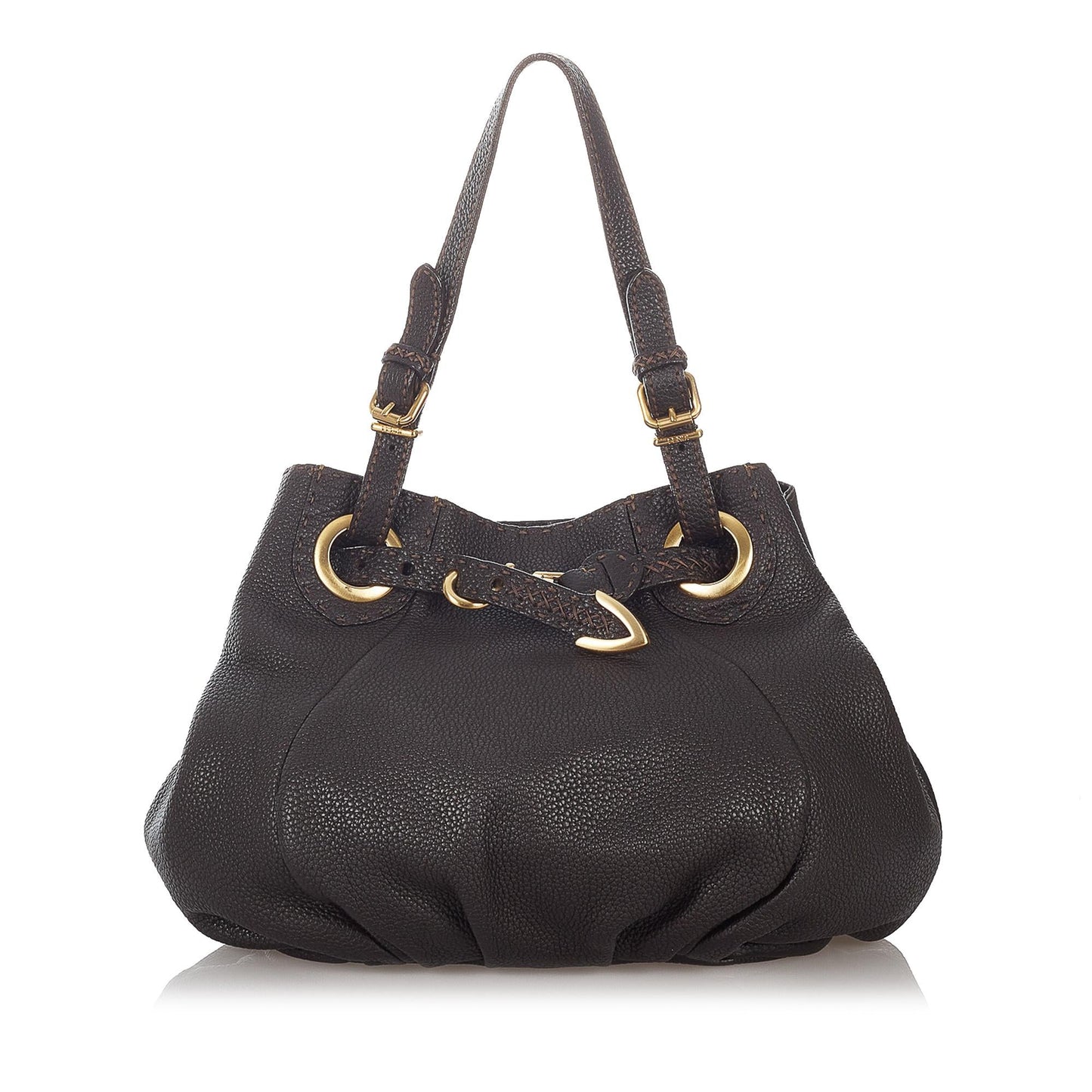 Luxury FendiSelleria Pomodorino Leather Tote Bag (SHG-27133)