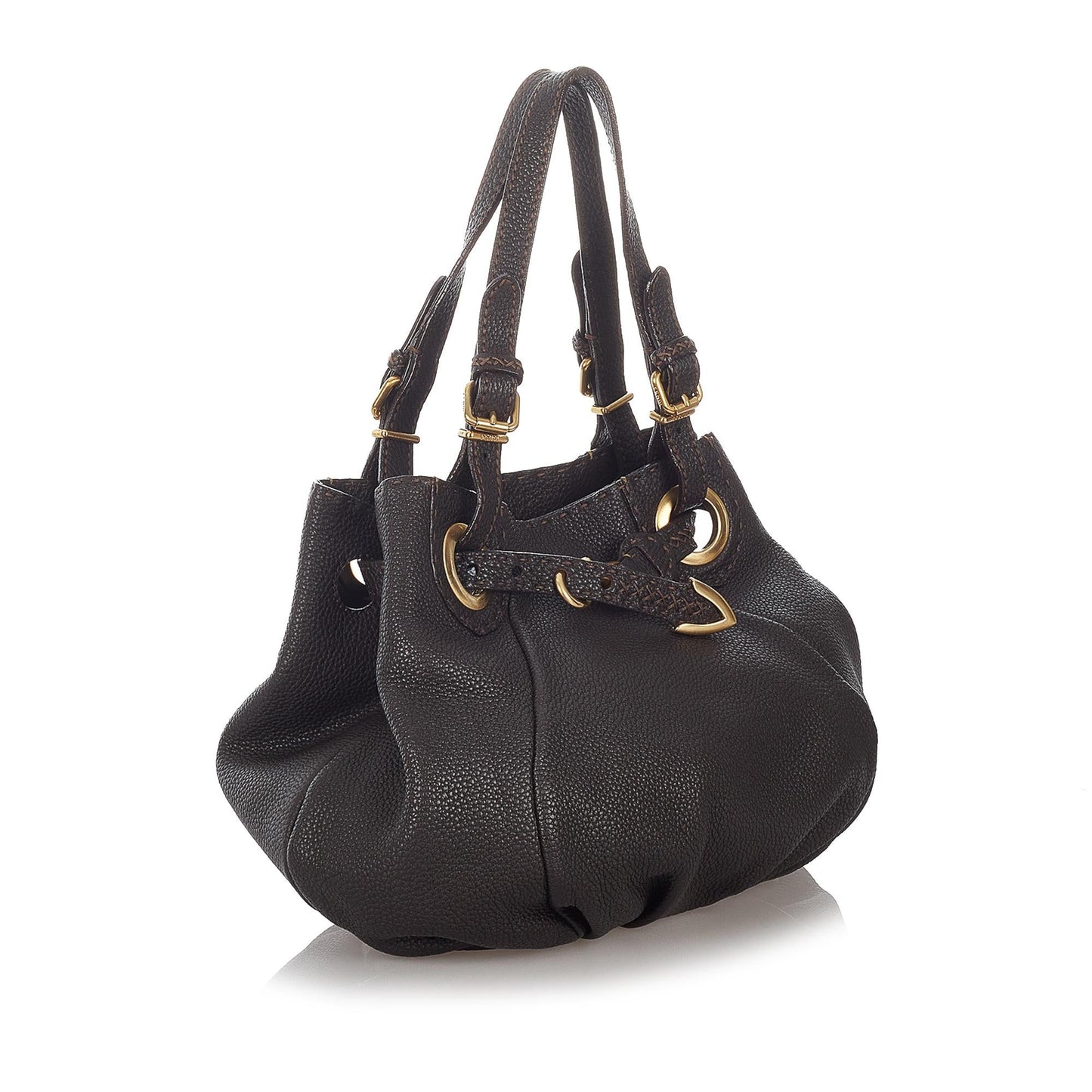 Luxury FendiSelleria Pomodorino Leather Tote Bag (SHG-27133)