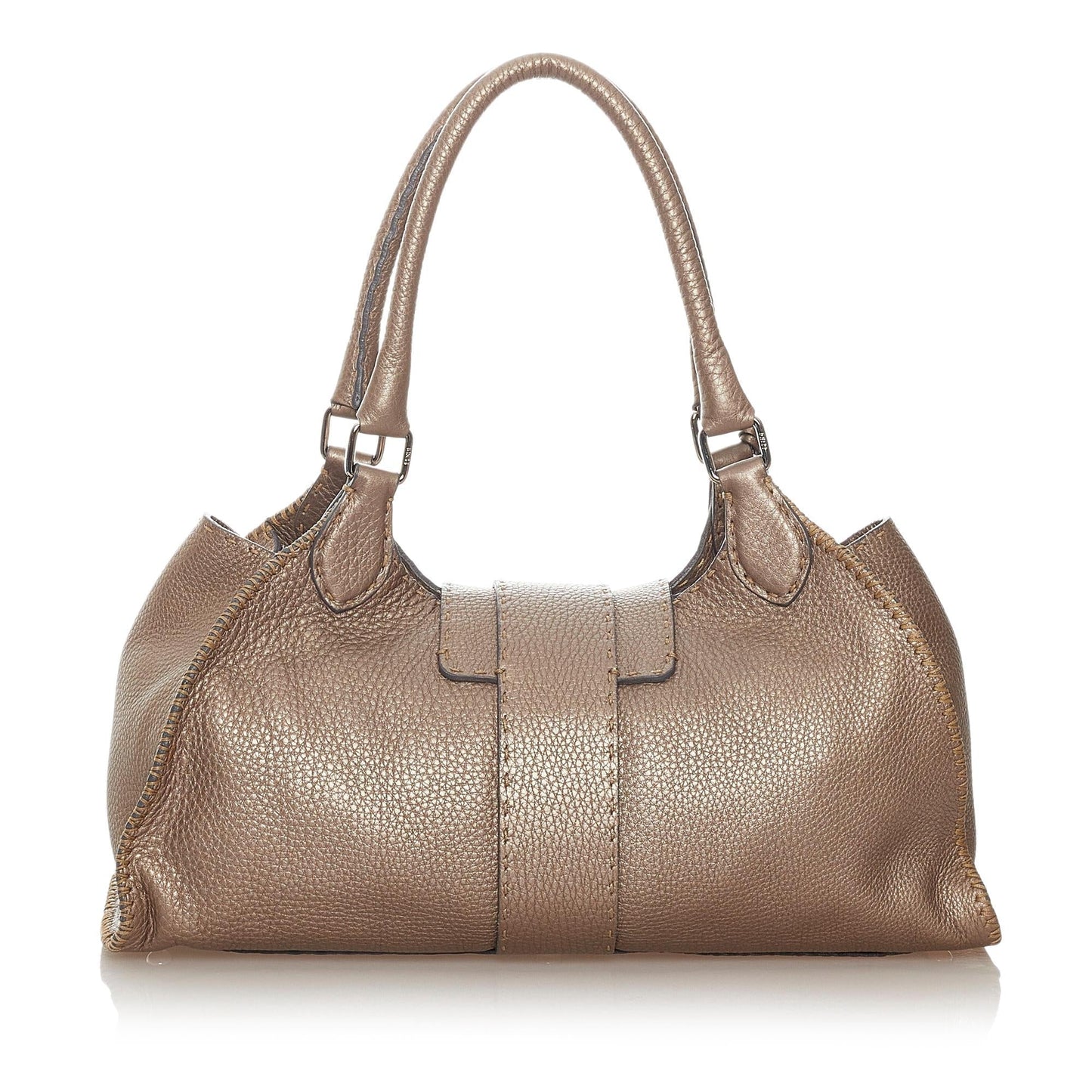 Luxury FendiSelleria Sporty Leather Shoulder Bag (SHG-27367)