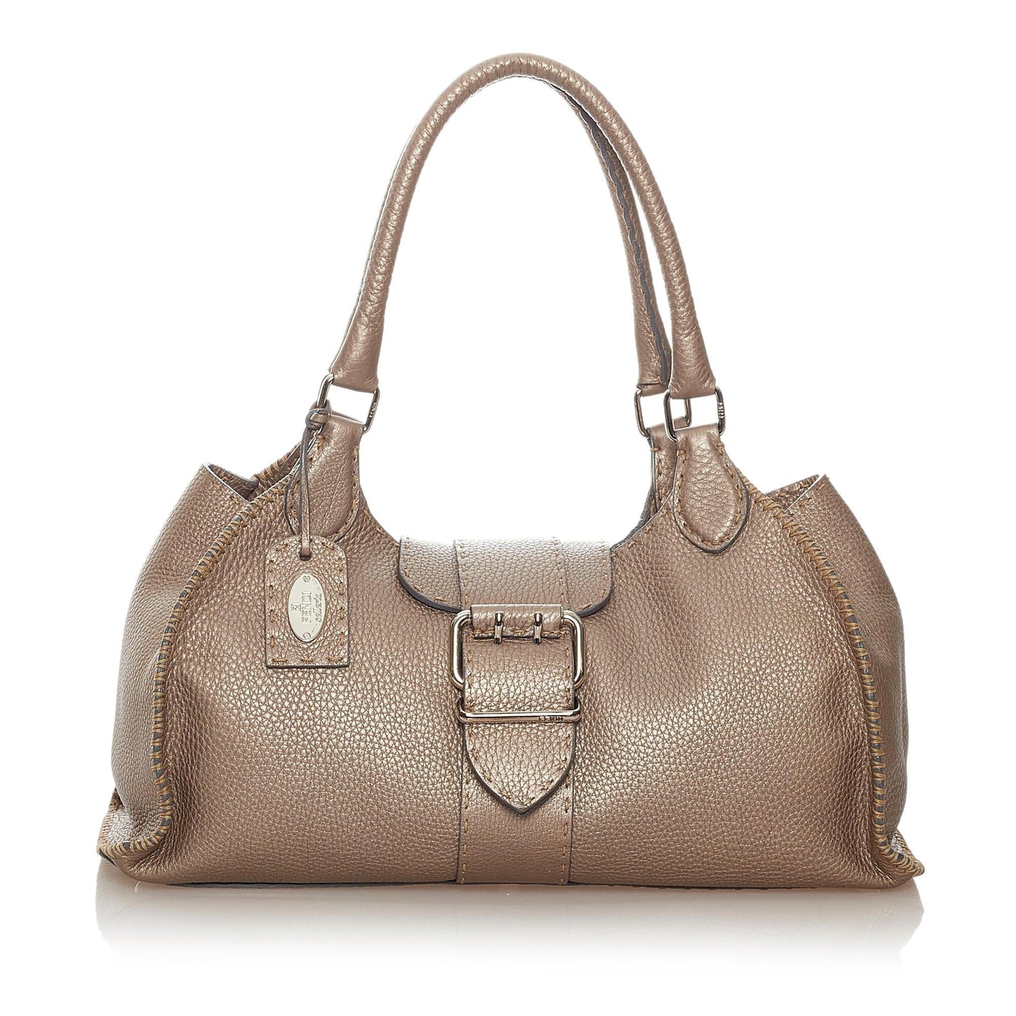 Luxury FendiSelleria Sporty Leather Shoulder Bag (SHG-27367)