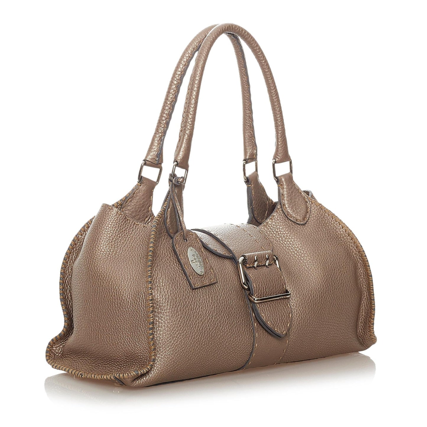 Luxury FendiSelleria Sporty Leather Shoulder Bag (SHG-27367)